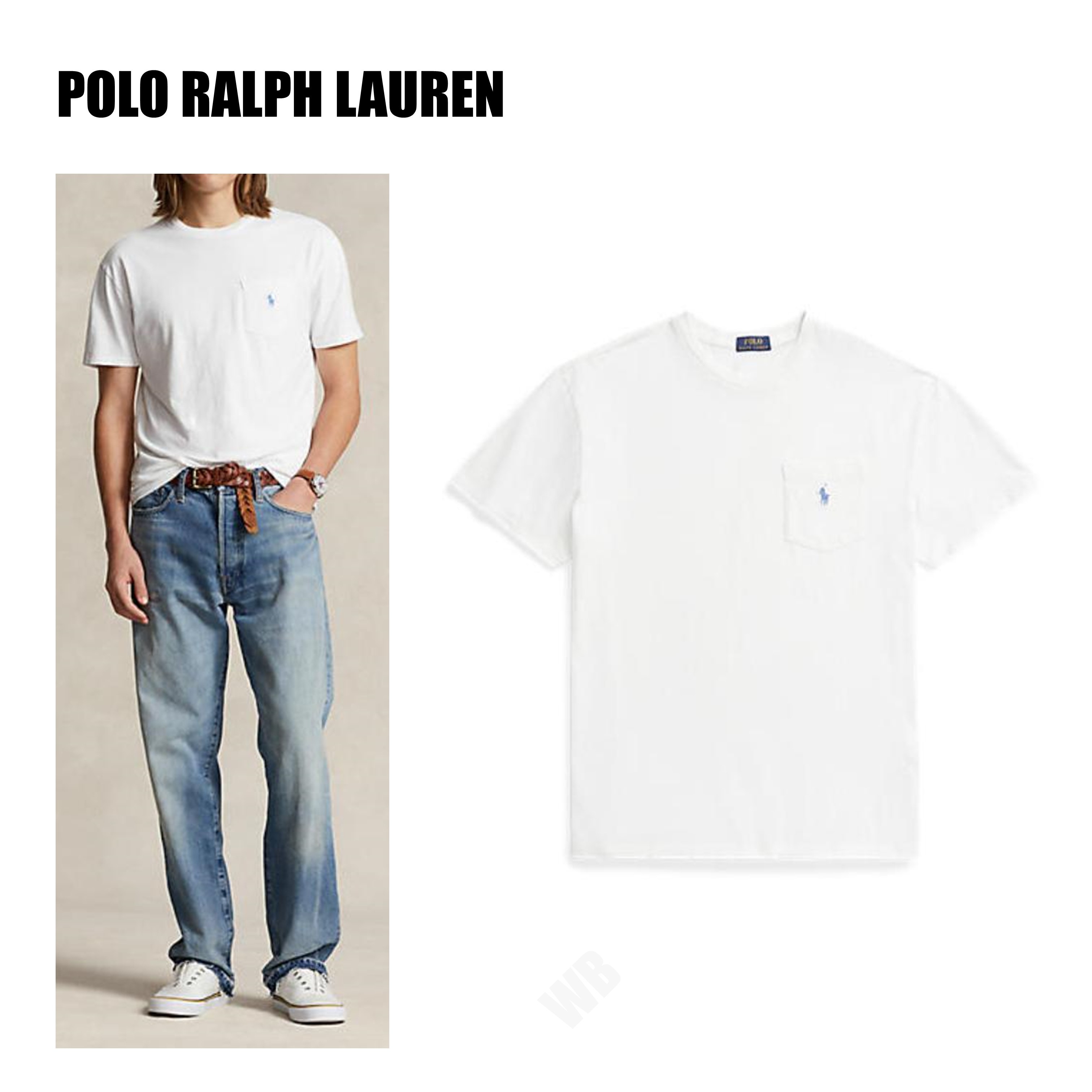 [POLO RALPH LAUREN] クラシック コットンリネン Tシャツ 送料込