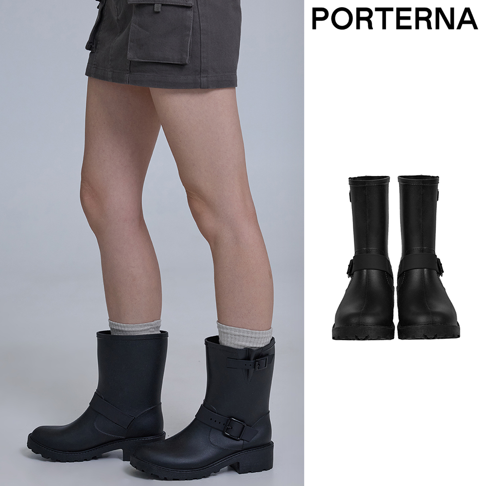 【PORTERNA】Lander buckle rain boots