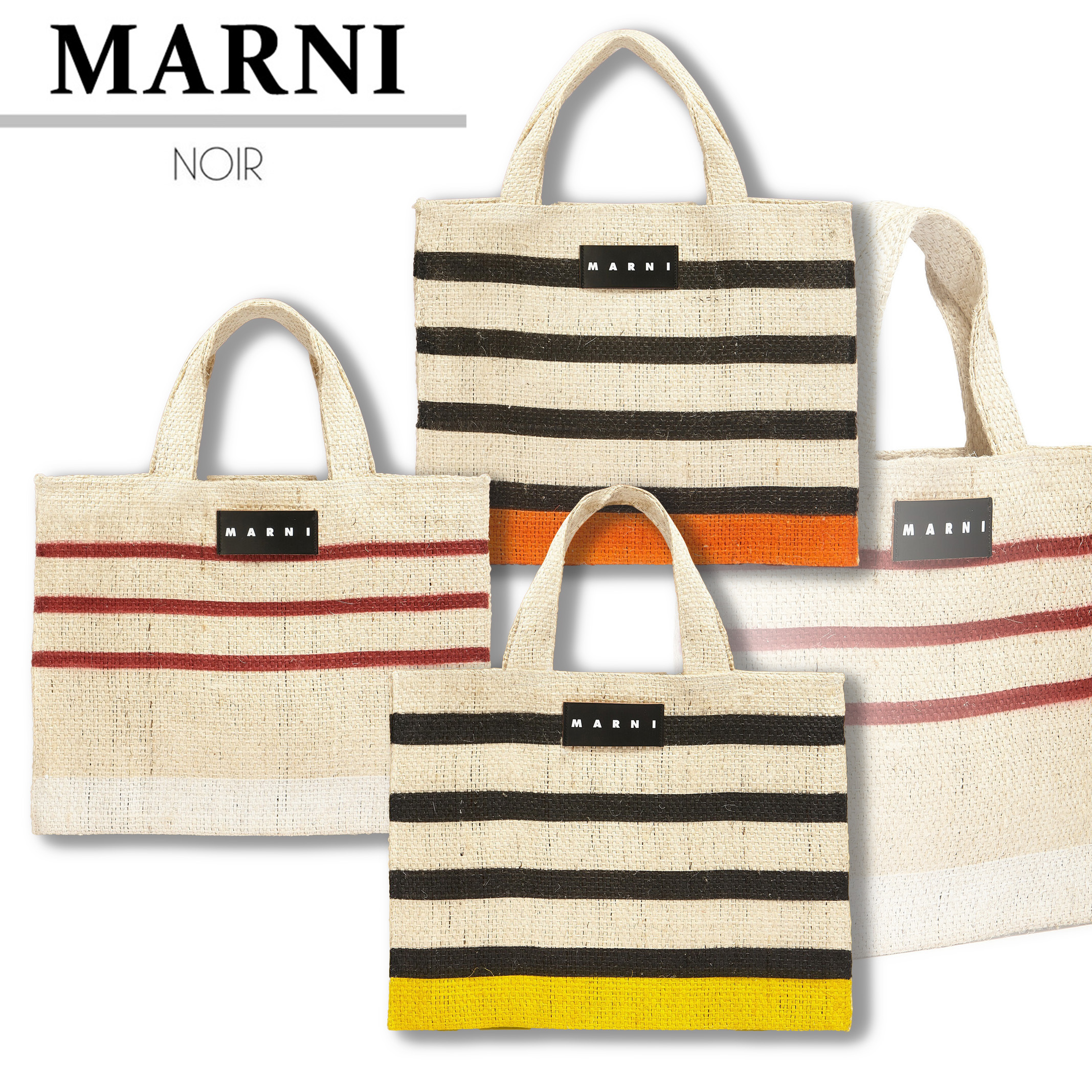 即発 MARNI 天然繊維製 MARNI MARKET CANAPA スモールバッグ