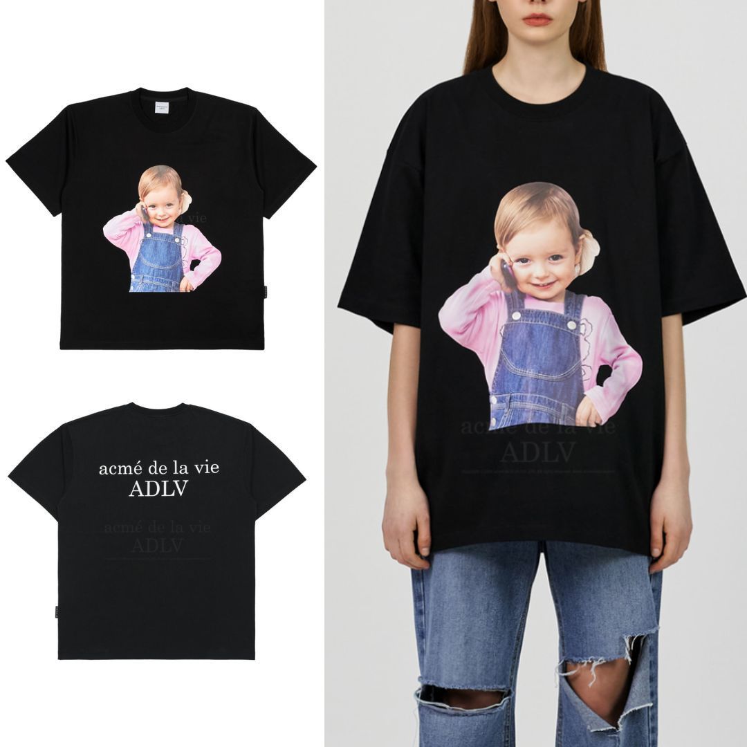 Tシャツ・カットソー ACME DE LA VIE BABY FACE TELEPHONE GIRL SHORT SLEEVE 4BUK090