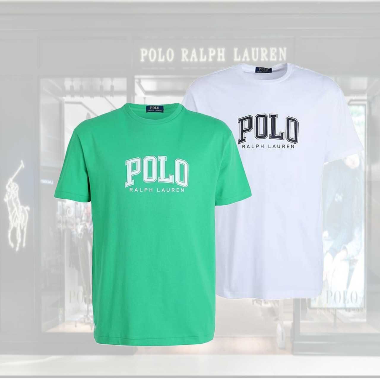 関税送料込♪ポロラルフローレン ロゴ Tシャツ