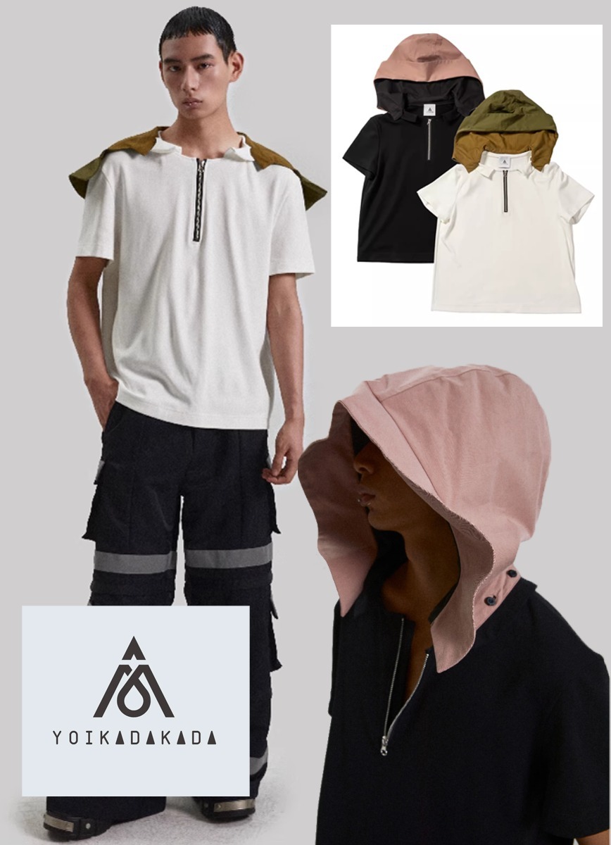 関税送料込[YOIKADAKADA]フード付けTシャツ★日本未入荷★新作★