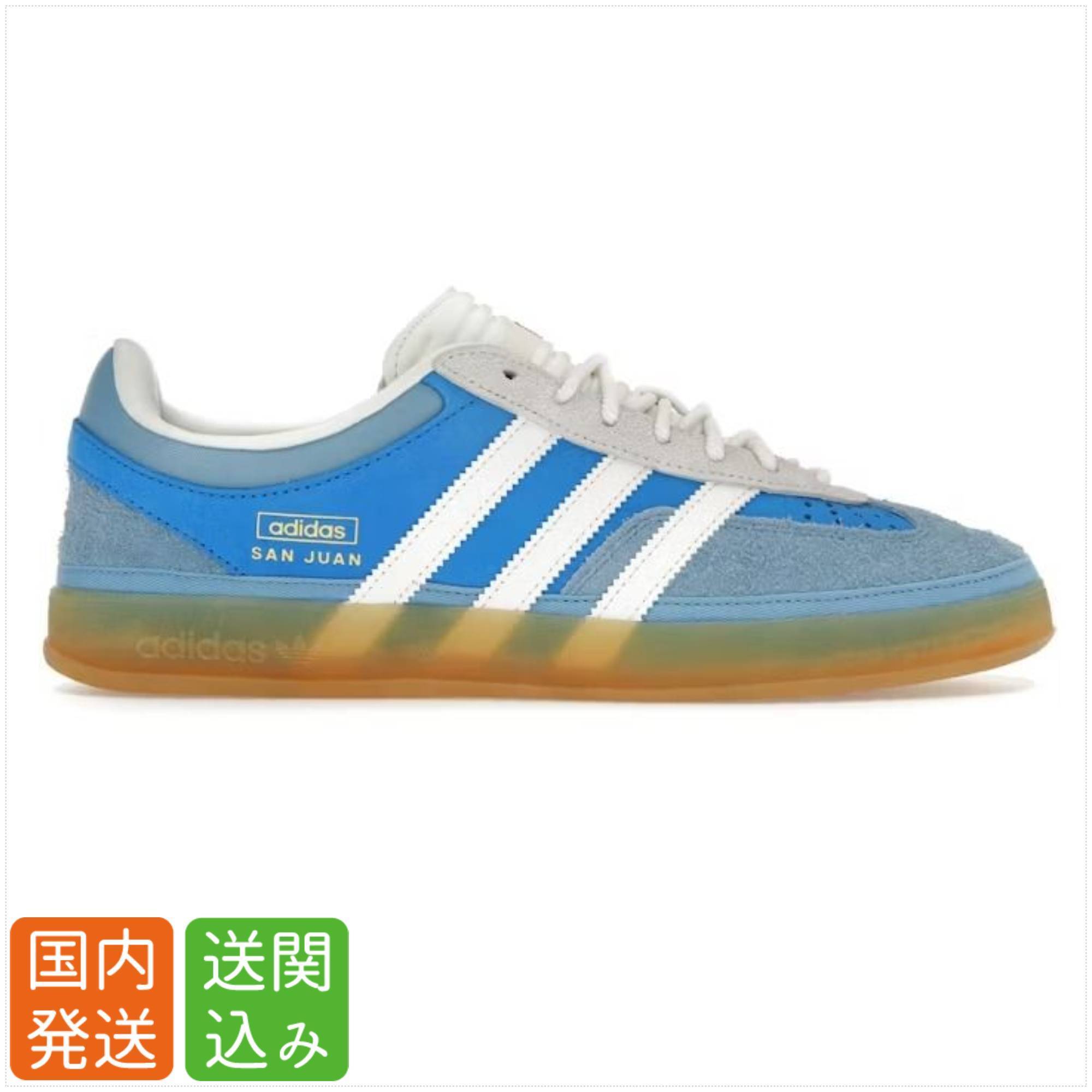 adidas × Bad Bunny★Gazelle Indoor ロゴ スニーカー San Juan