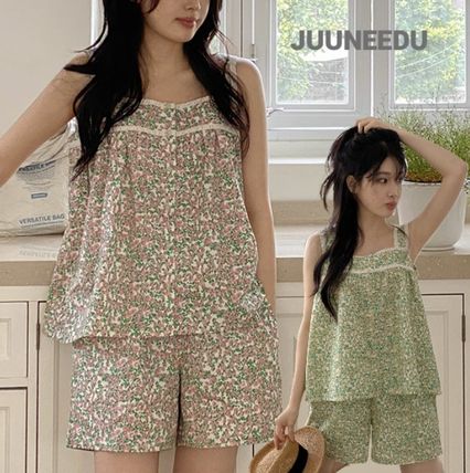 韓国【Juuneedu】sopty flower 長袖 ルームウェア 3点セット juuneedu - 海外通販のBUYMA