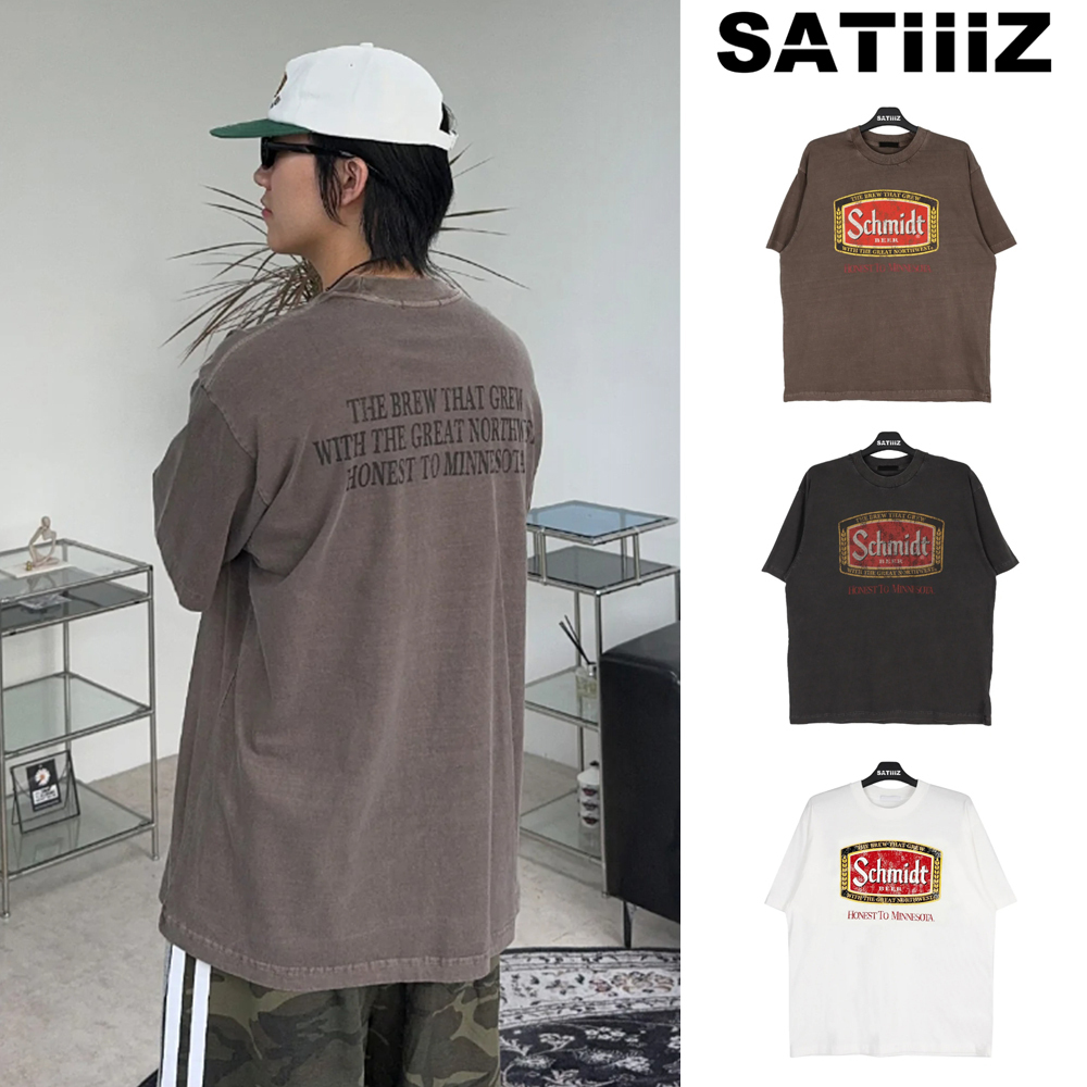 【SATIIIZ】Schmidt Pigment Short-sleeved T-shirt