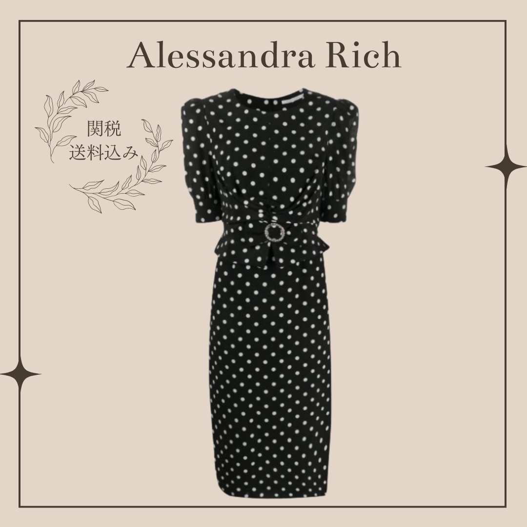 送料関税込【Alessandra Rich】シルクドレス