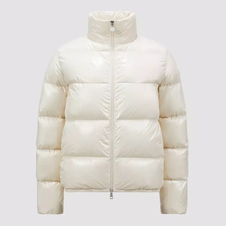 【MONCLER】\"ABBADIA\"光沢ナイロンショートダウンジャケット/4色