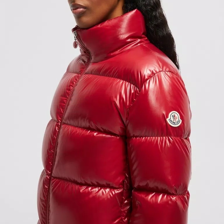 【MONCLER】\"ABBADIA\"光沢ナイロンショートダウンジャケット/4色