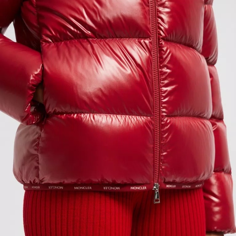 【MONCLER】\"ABBADIA\"光沢ナイロンショートダウンジャケット/4色