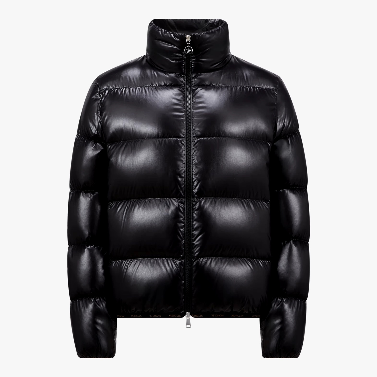 【MONCLER】\"ABBADIA\"光沢ナイロンショートダウンジャケット/4色