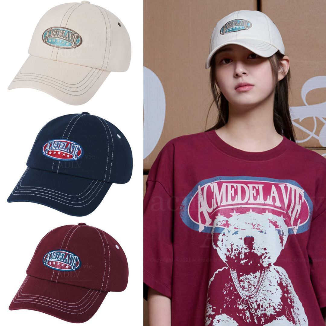 キャップ ACME DE LA VIE VINTAGE AE LOGO STITCH BALL CAP 4BUK108