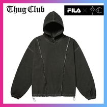 ★THUG CLUB. FILA x THUG Stitch Snap Hoodie★ THUG CLUB】THUG x FILA Stitch Snap Hoodie 日本未入荷 (Thug