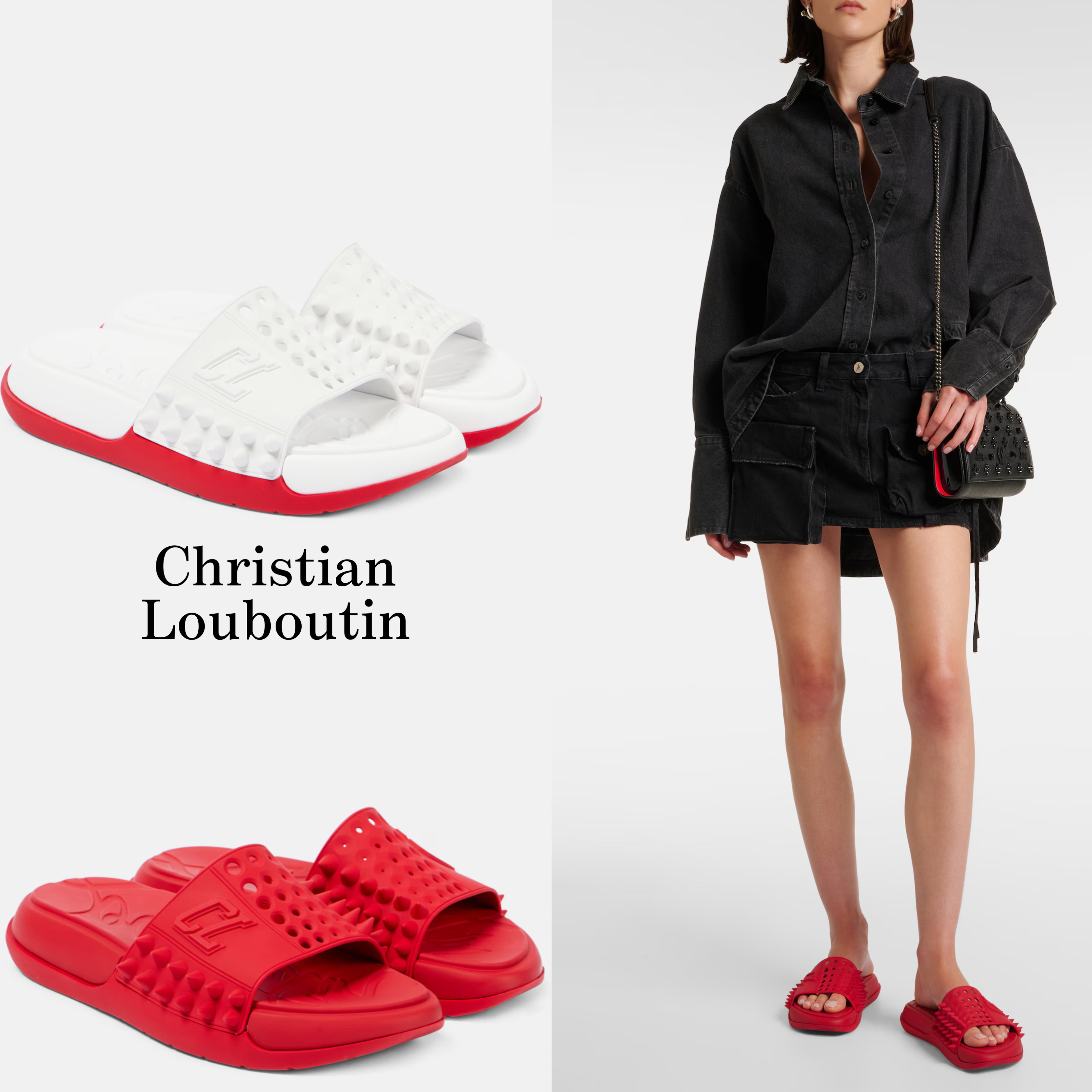 CHRISTIANLOUBOUTIN*スパイク テイク イット イージー サンダル