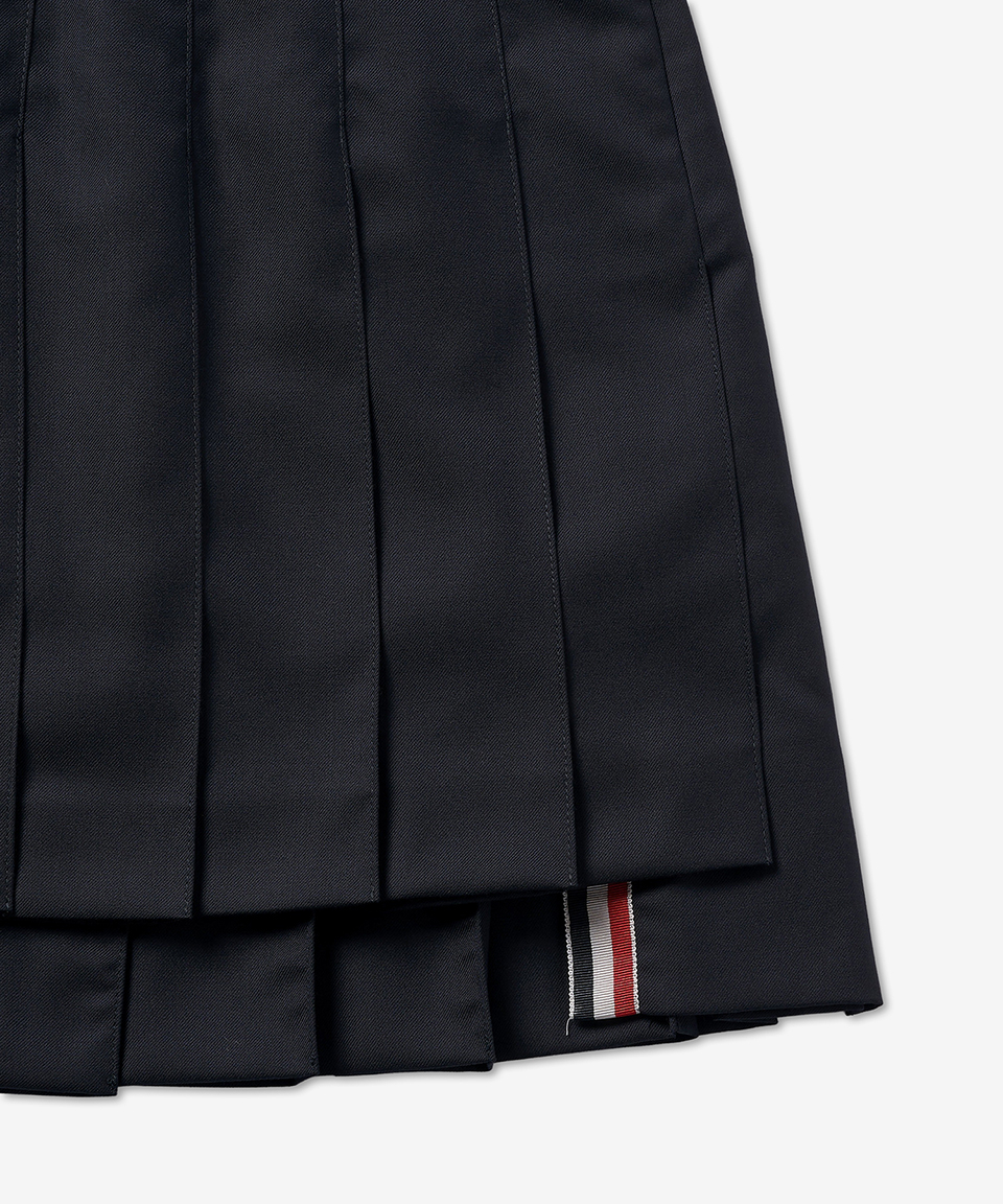 《THOM BROWNE》 RWB タブ プリーツ スカート