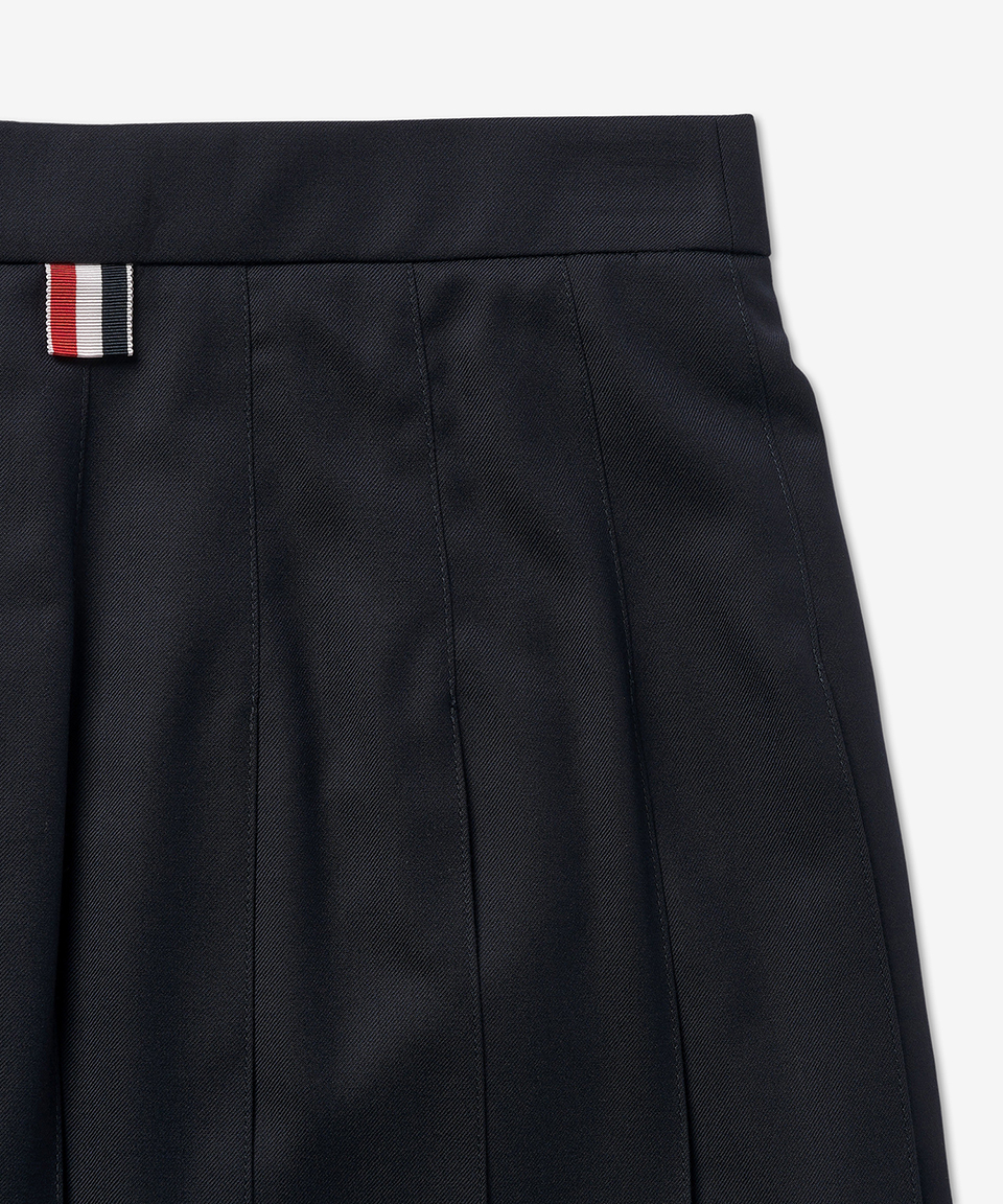 《THOM BROWNE》 RWB タブ プリーツ スカート