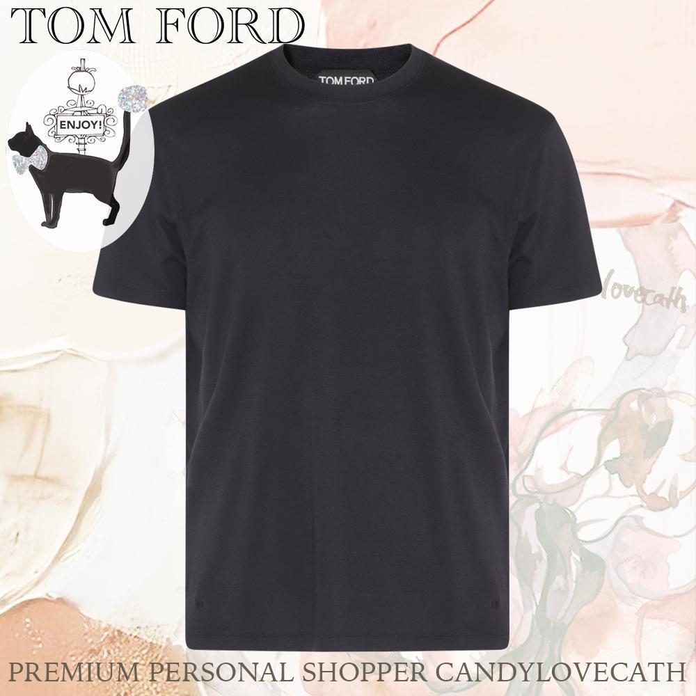 TOM FORD BLACK コットン混 Tシャツ