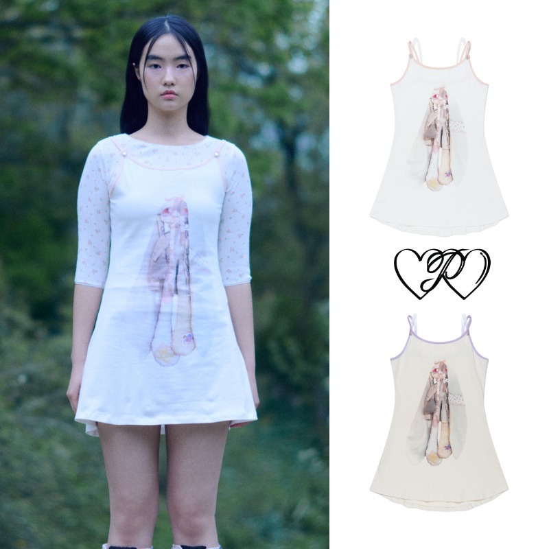 【Pehrt】Bunny Doll Racer Back Mini Dress