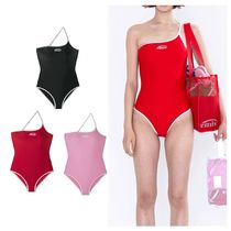 EMIS LOGO ONE-SHOULDER SWIMSUIT 4BFK734