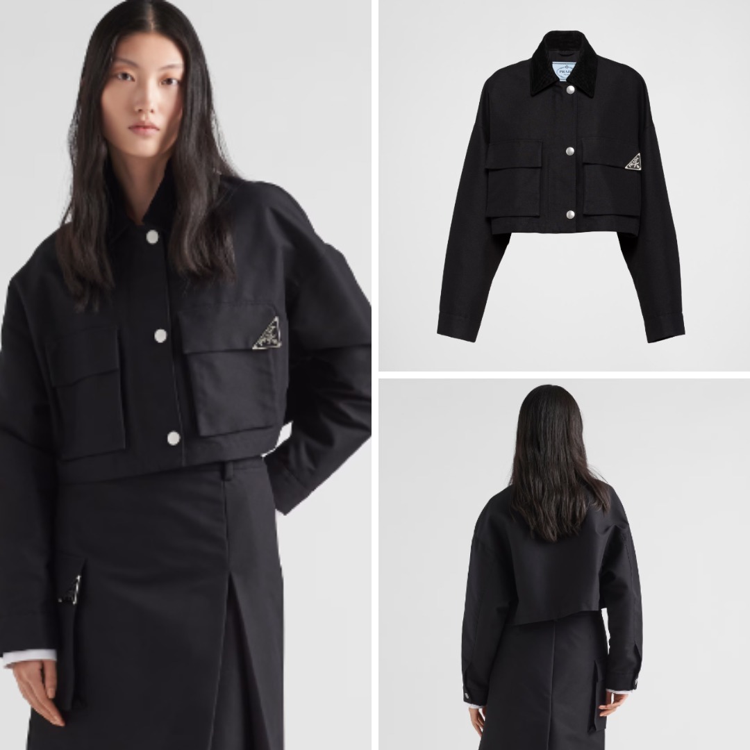 《送料無料》 PRADA Technical canvas blouson jacket