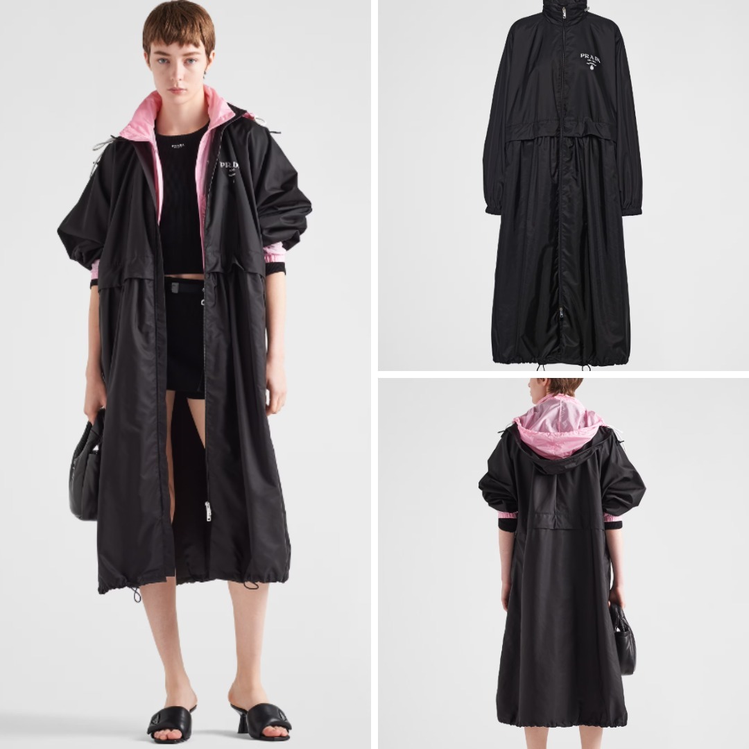 《送料無料》 PRADA Re-Nylon raincoat