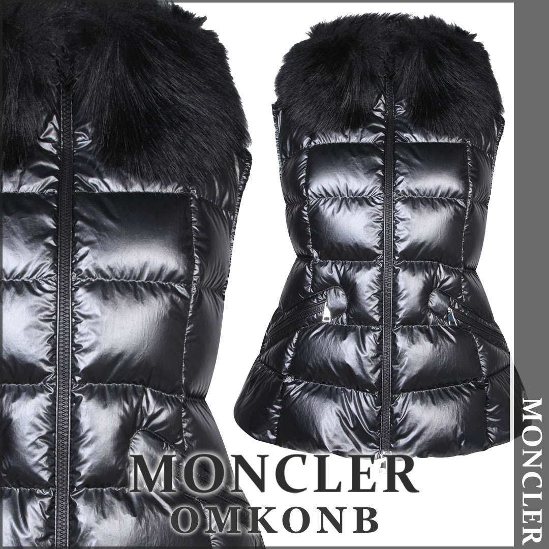 【国内発送・関税込】MONCLER シアリングトリムダウンベスト