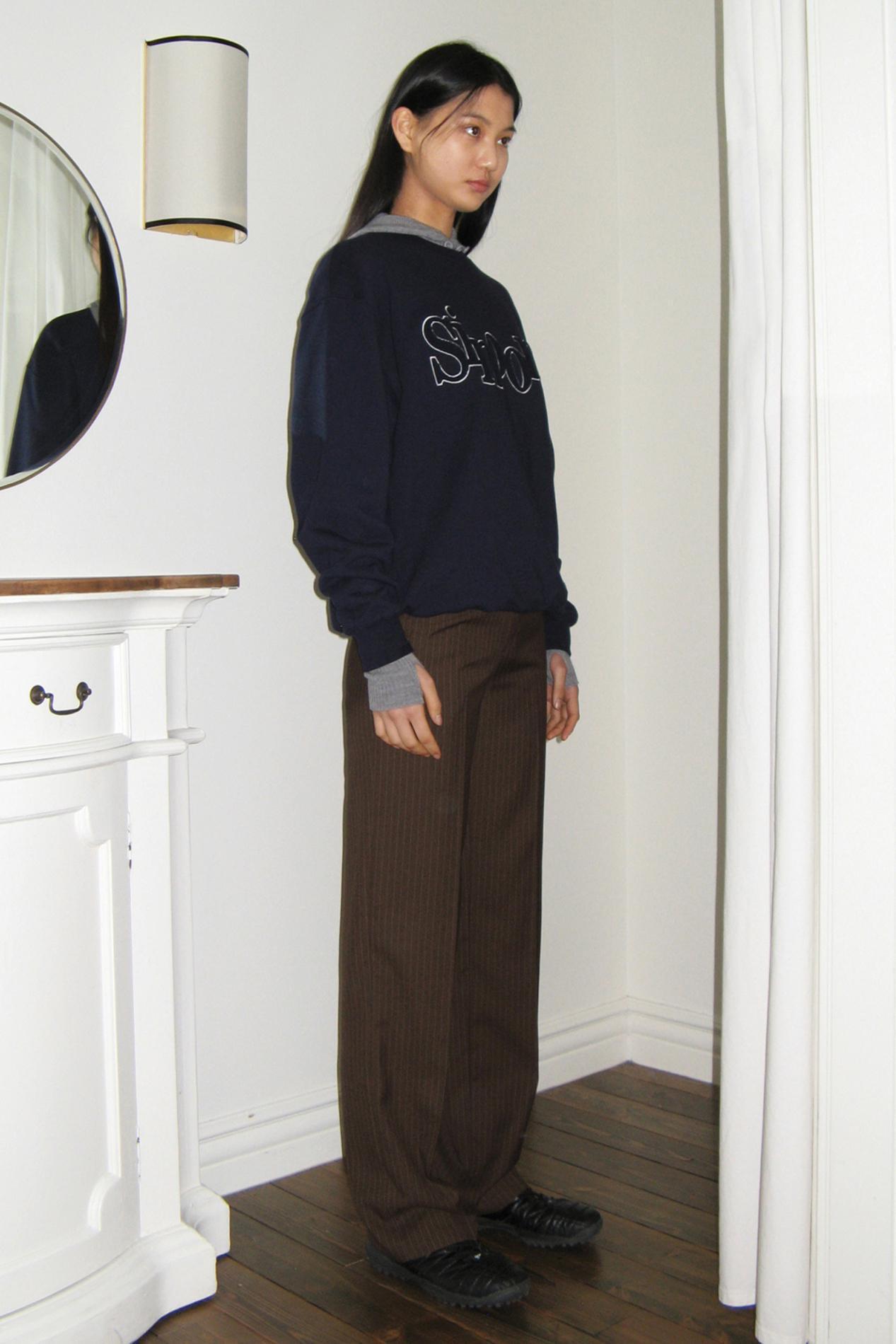 パンツ [SINOON] HERRINGBONE STRIPE PANTS Sinoon】☆韓国人気☆ Herringbone Stripe Pants ☆ 2 COLOR