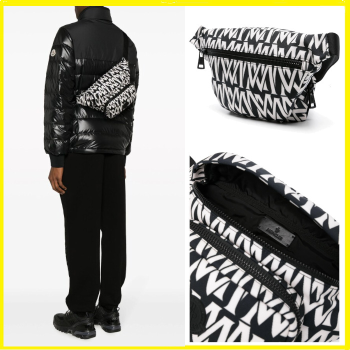 【大人気！】MONCLER☆キャンバスモノグラムパターンバッグ