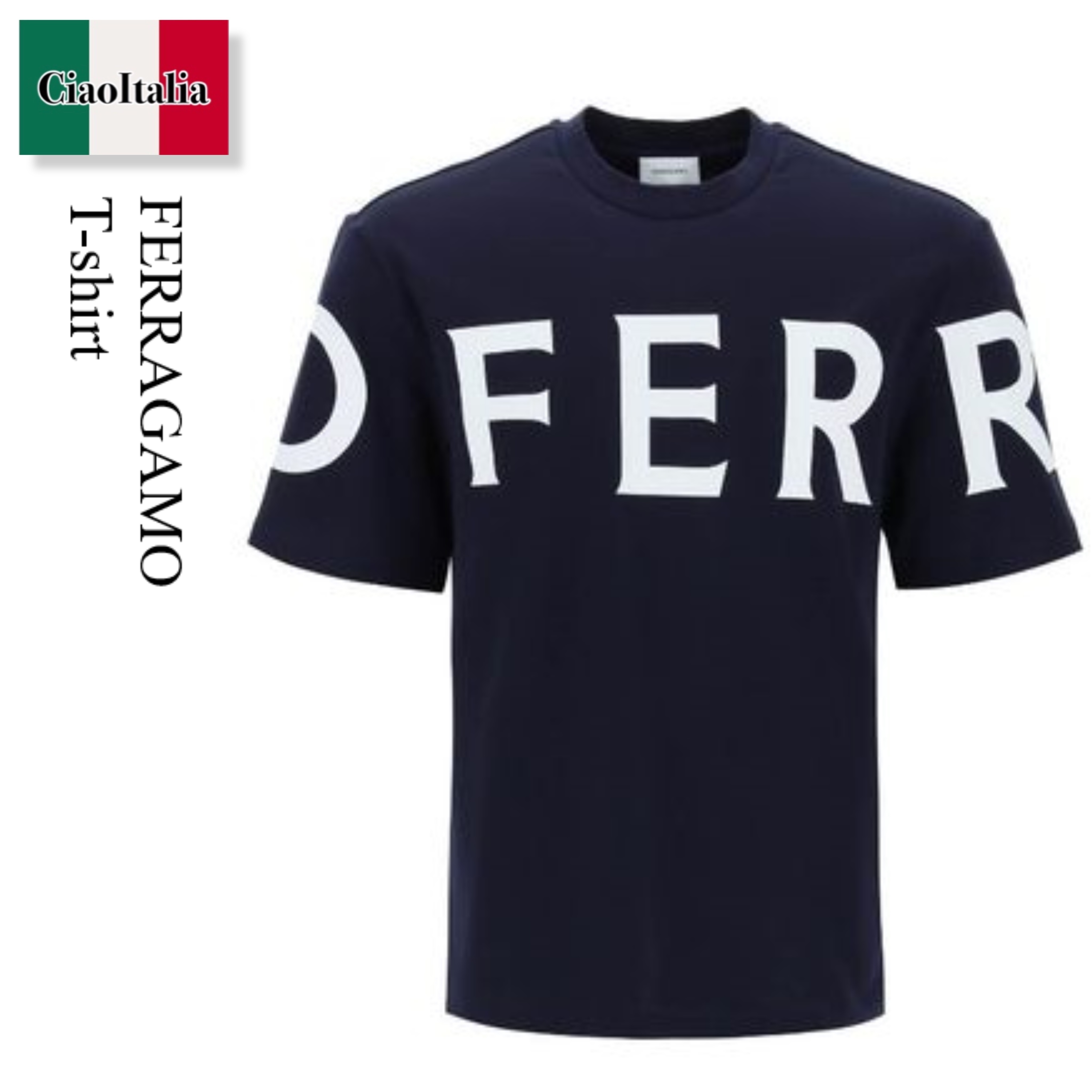 Tシャツ・カットソー Ferragamo T-Shirt In Cotone Con Logo