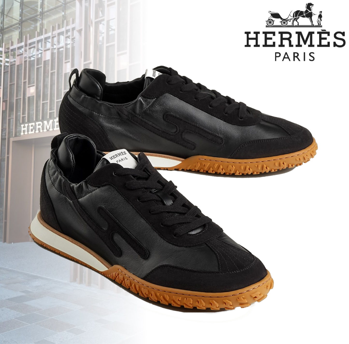 【シンプルお洒落♪】HERMES スニーカー