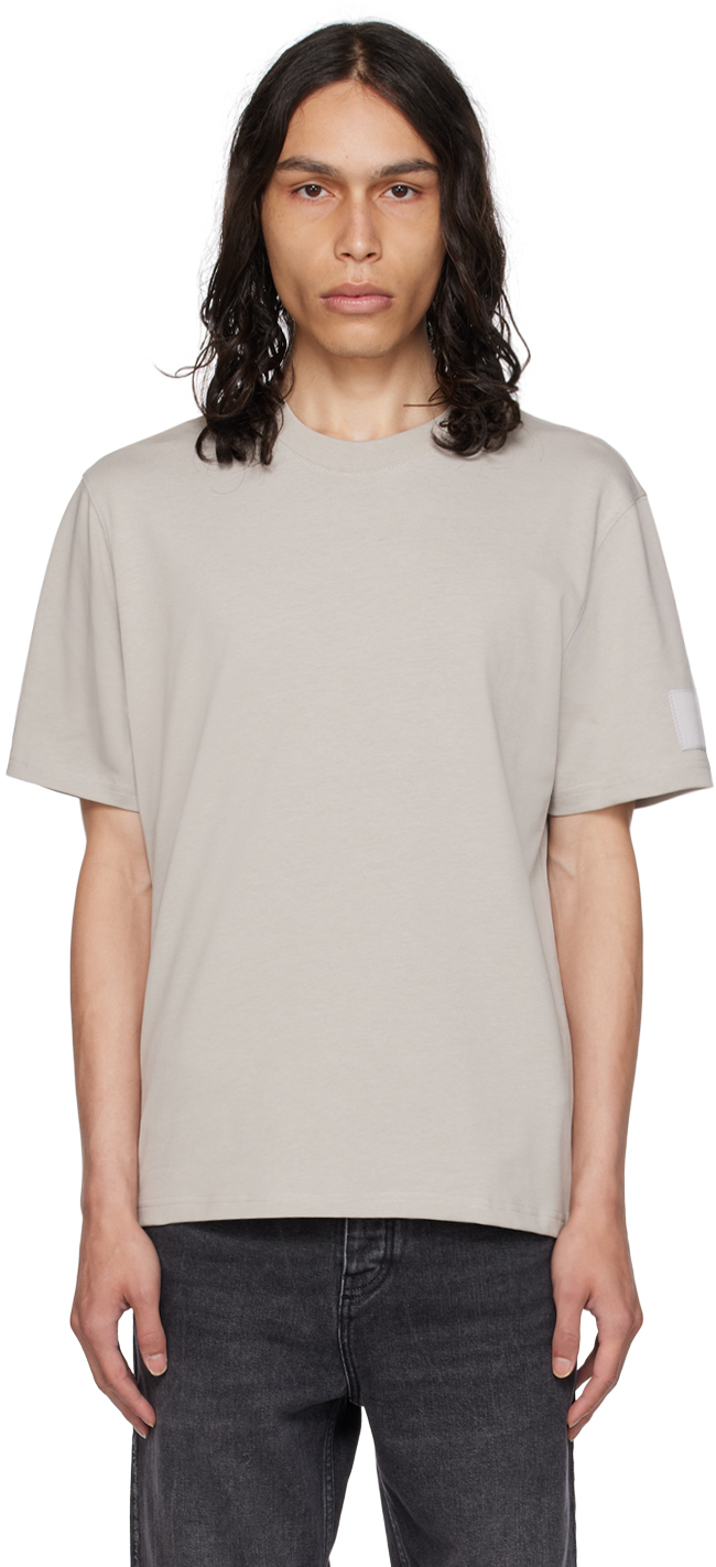 【関税込み】AMI Paris グレー Ami de Coeur Tシャツ