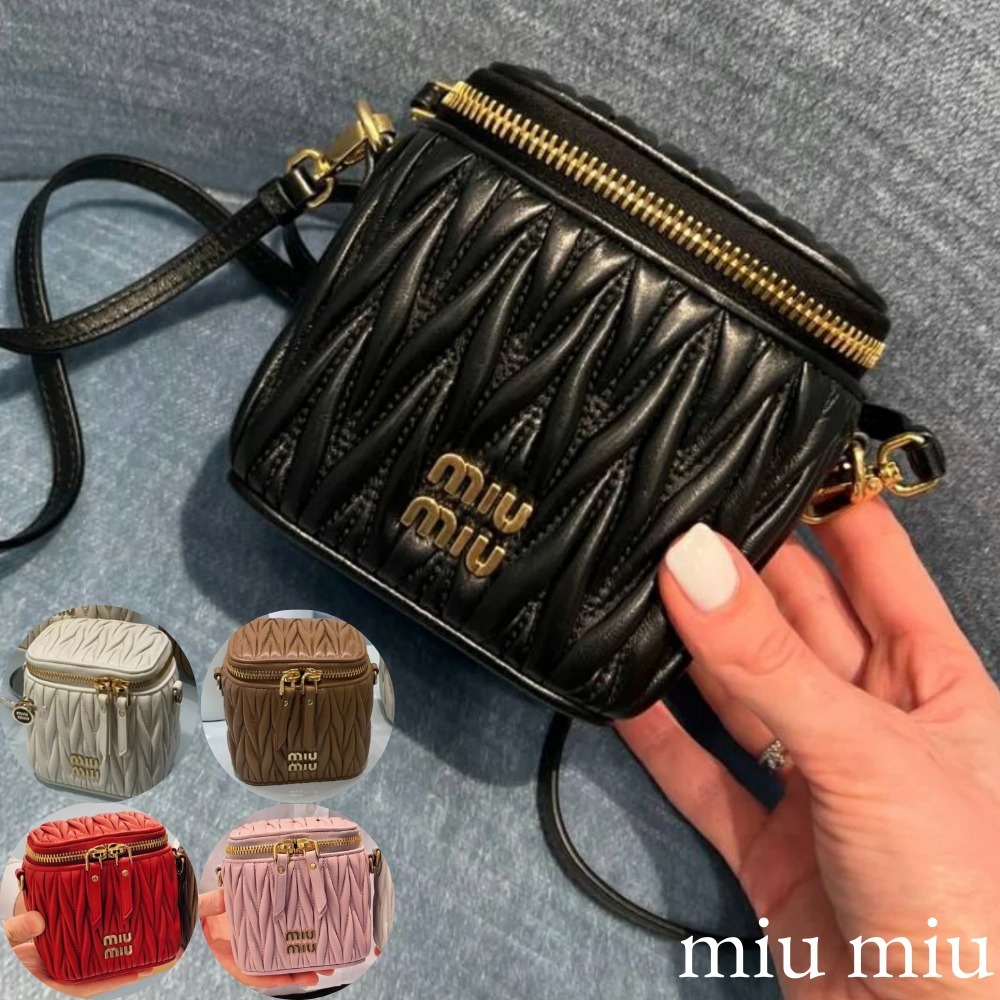 キュート MiuMiu ミュウミュウ マテラッセレザー マイクロバッグ