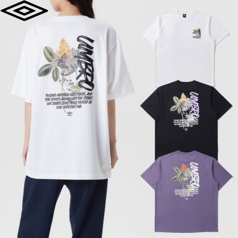 【UMBRO】 ボタニックグラフィック半袖Tシャツ★兼用