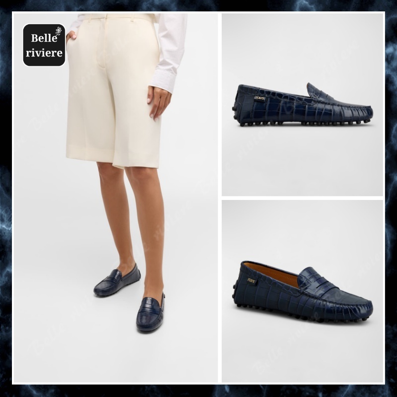 24PF new/TOD'S ゴンミーノドライバーローファー Loafer Navy