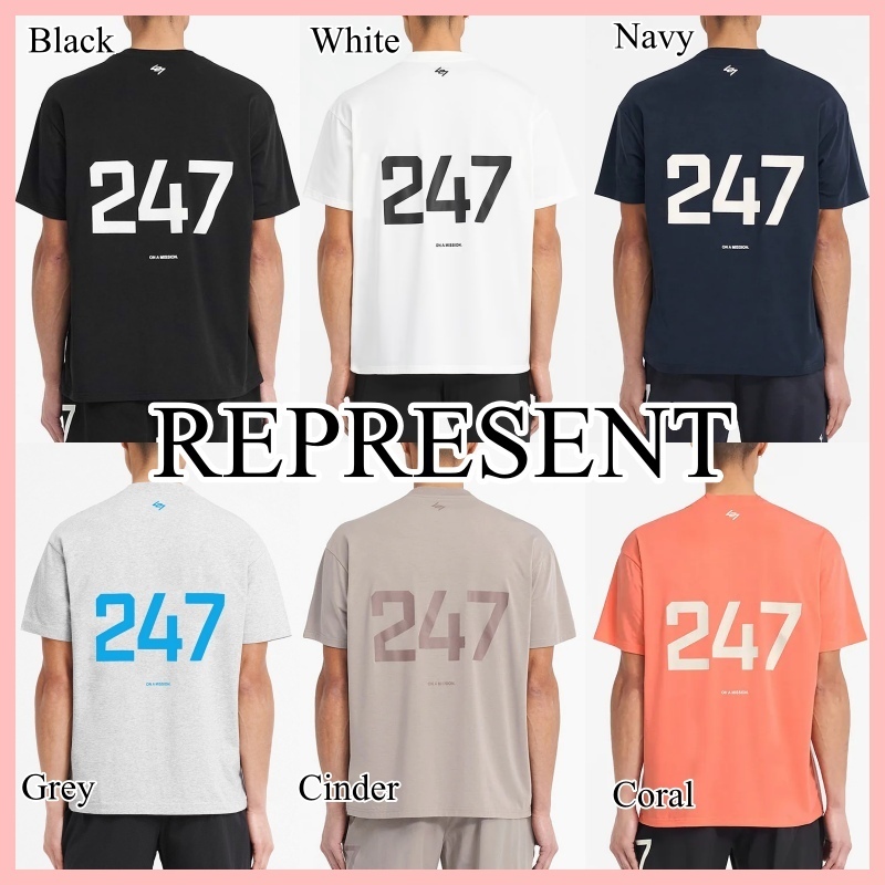 REPRESENT 247 オーバーサイズ Tシャツ 半袖 6色 送料込み