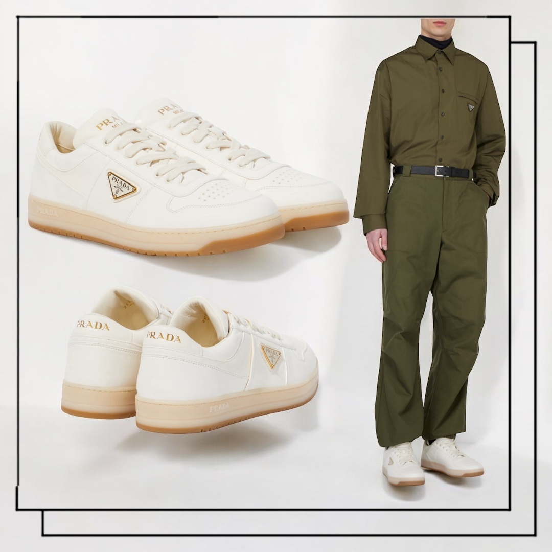 【国内発】PRADA ダウンタウン ナッパレザー スニーカー