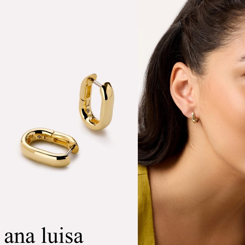 送料関税込み【ana luisa】ロックスボールドフープピアスミニ