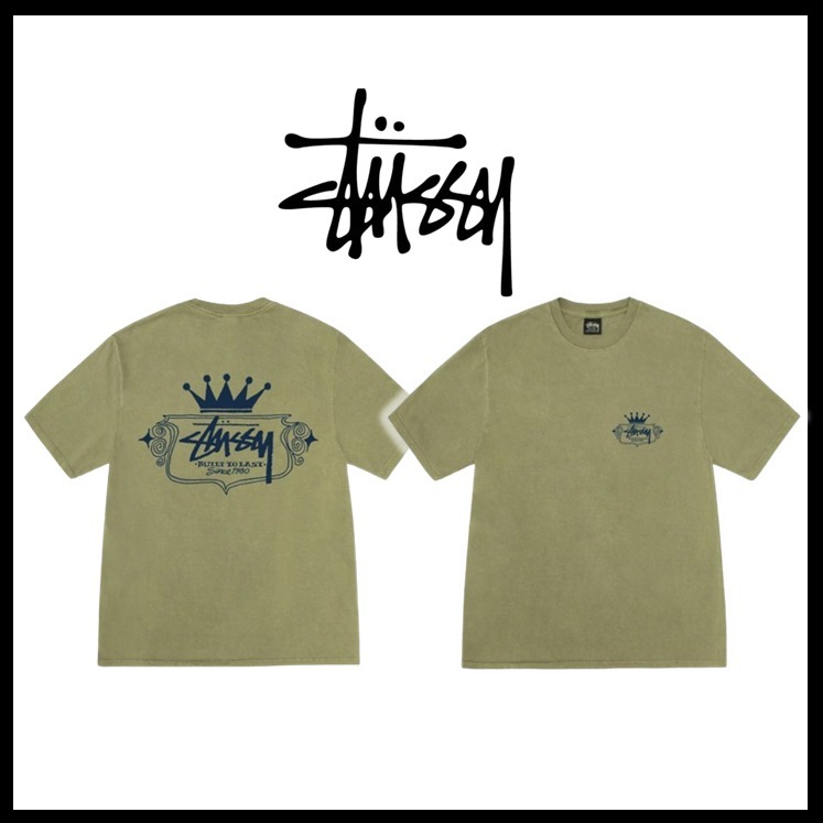 ★関税込★STUSSY★Built To Last Pigment Dyed T-Shirt★Olive