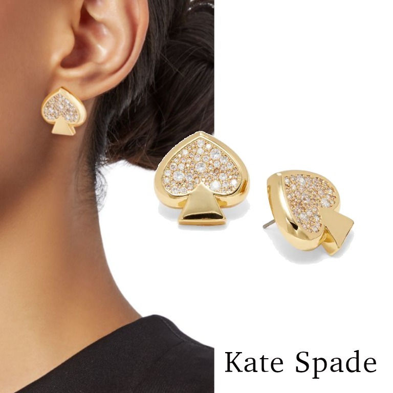 【大セール】Kate Spade Goldtone & Cubic ピアス