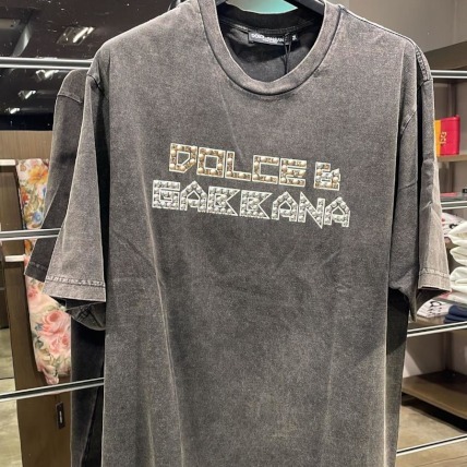 Dolce & Gabbana スタッズ ウォッシュコットン Tシャツ