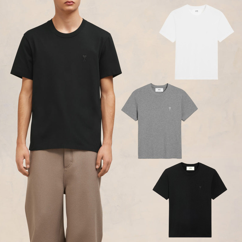 AMI PARIS DE COEUR オーガニックコットンジャージー Tシャツ