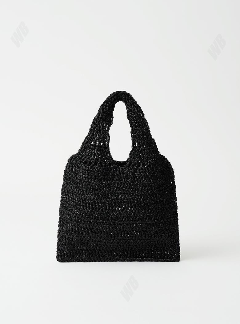 [Urbanic30] Glitter Hand Knitted Bag (Black) ☆