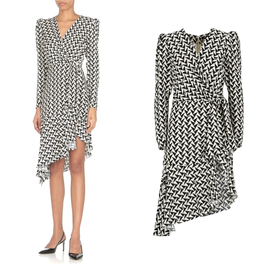 送料関税込■Acne Studios■Dikata アシンメトリー ミディドレス ACNE STUDIOS Asymmetric knotted cutout stretch-crepe midi