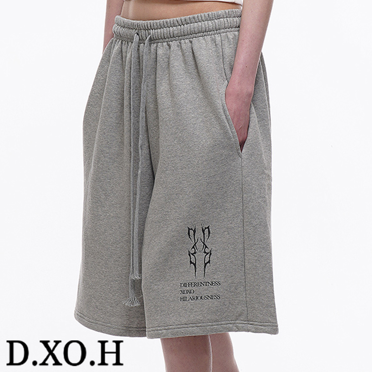 ★DXOH★Thunderbell printed half pants gray★正規品/直送料込