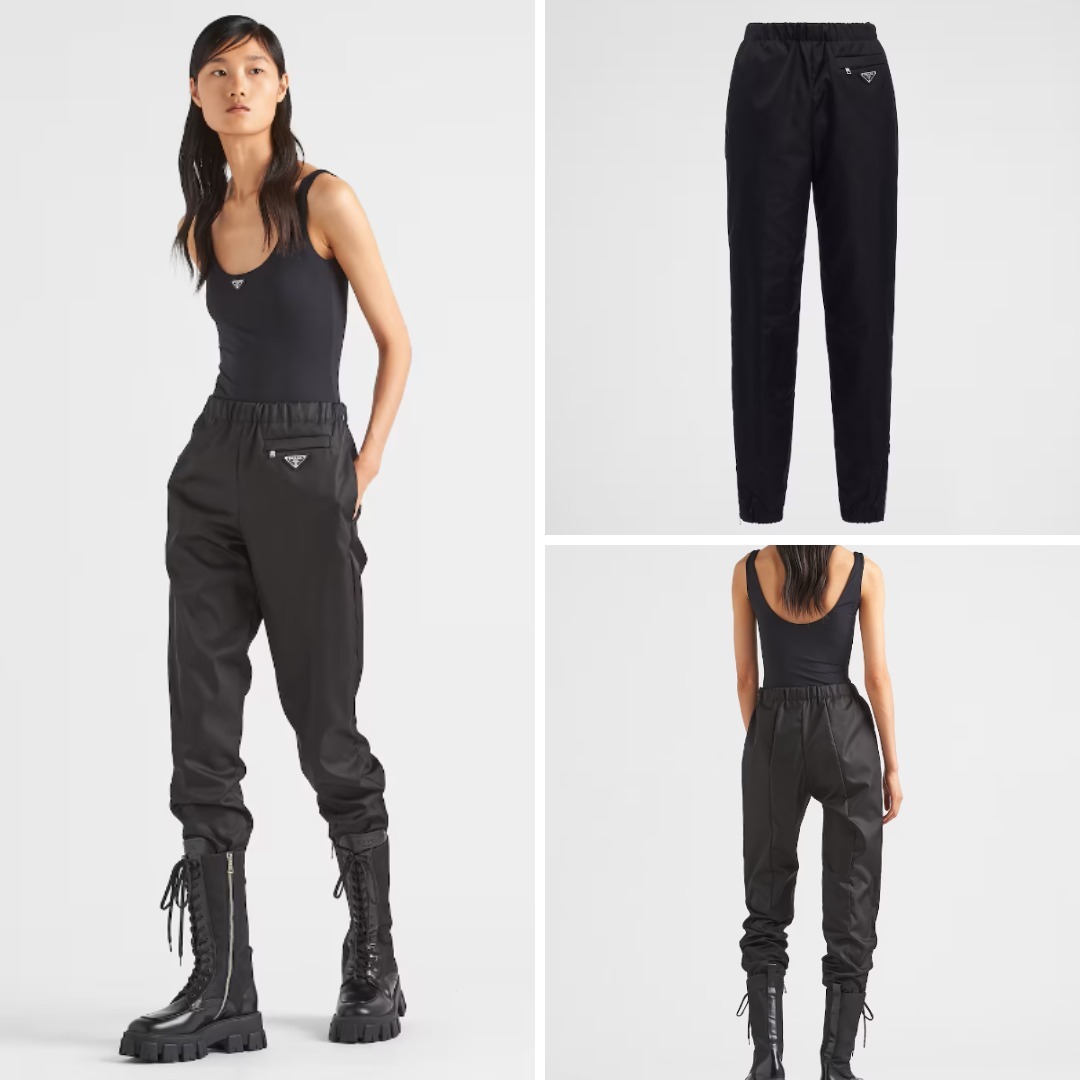 《送料無料》 PRADA Re-Nylon Gabardine pants