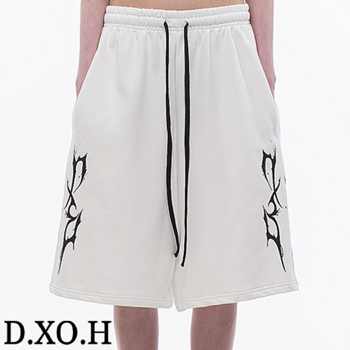 ★DXOH★Thunder logo half pants white ivory★正規品/直送料込