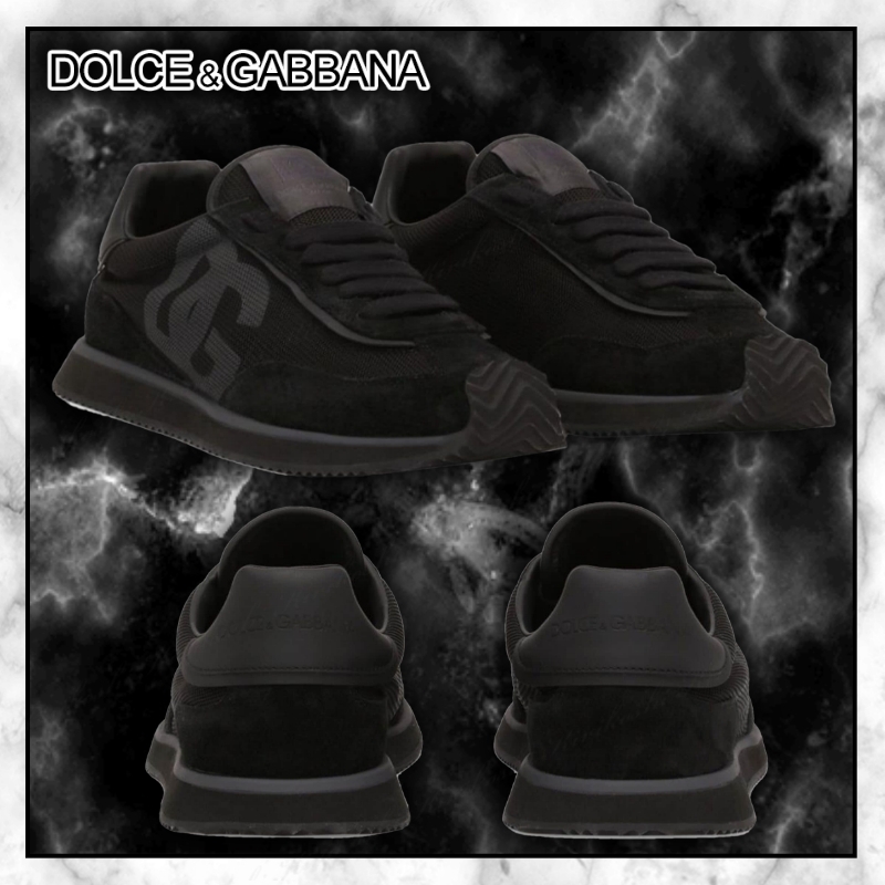 ◆Dolce&Gabbana◆DG クッション ミックス素材スニーカー◆