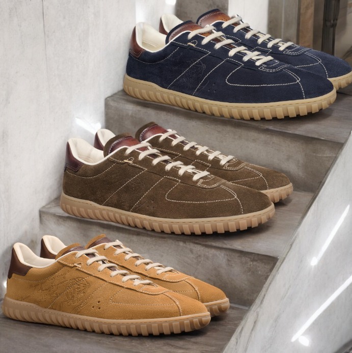 海外希少 Berluti 直営 スエード ロートップ スニーカー
