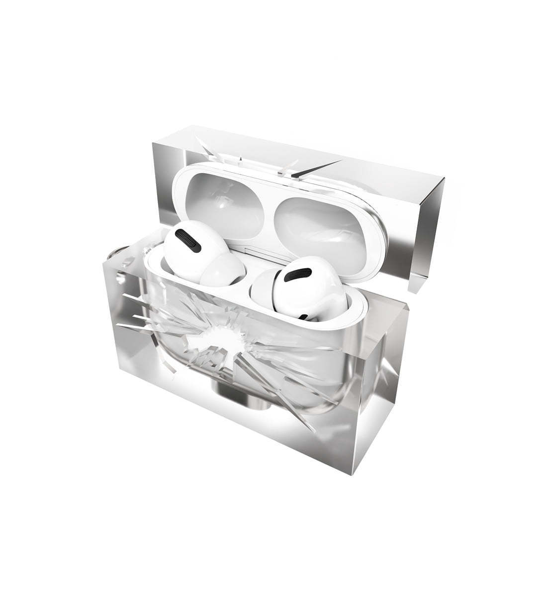 ★送料・関税込★韓国雑貨★ANDAASH★Airpods GAB 01 CLEAR★ 韓国発「ANDAASH(アンダッシュ)」のリボンAirpodsケースが話題