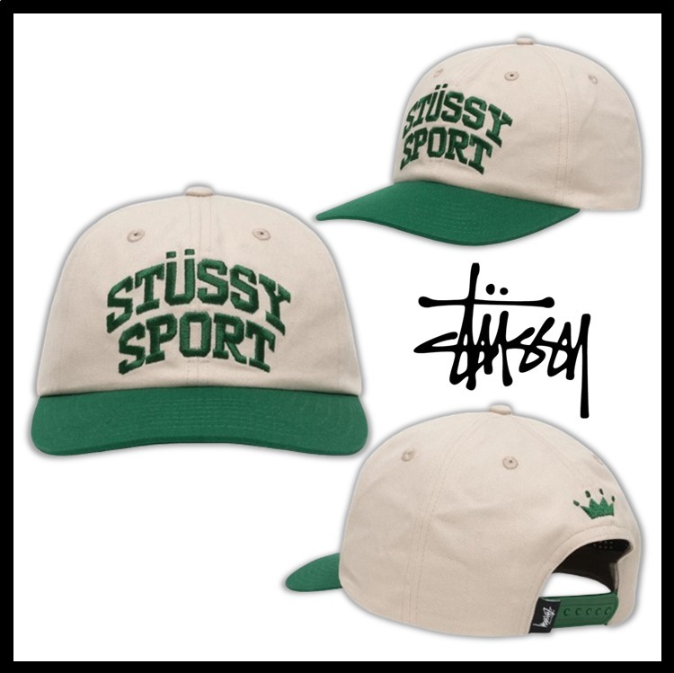 ★送料・関税込★STUSSY★Mid-Depth Sport Snapback★Natural