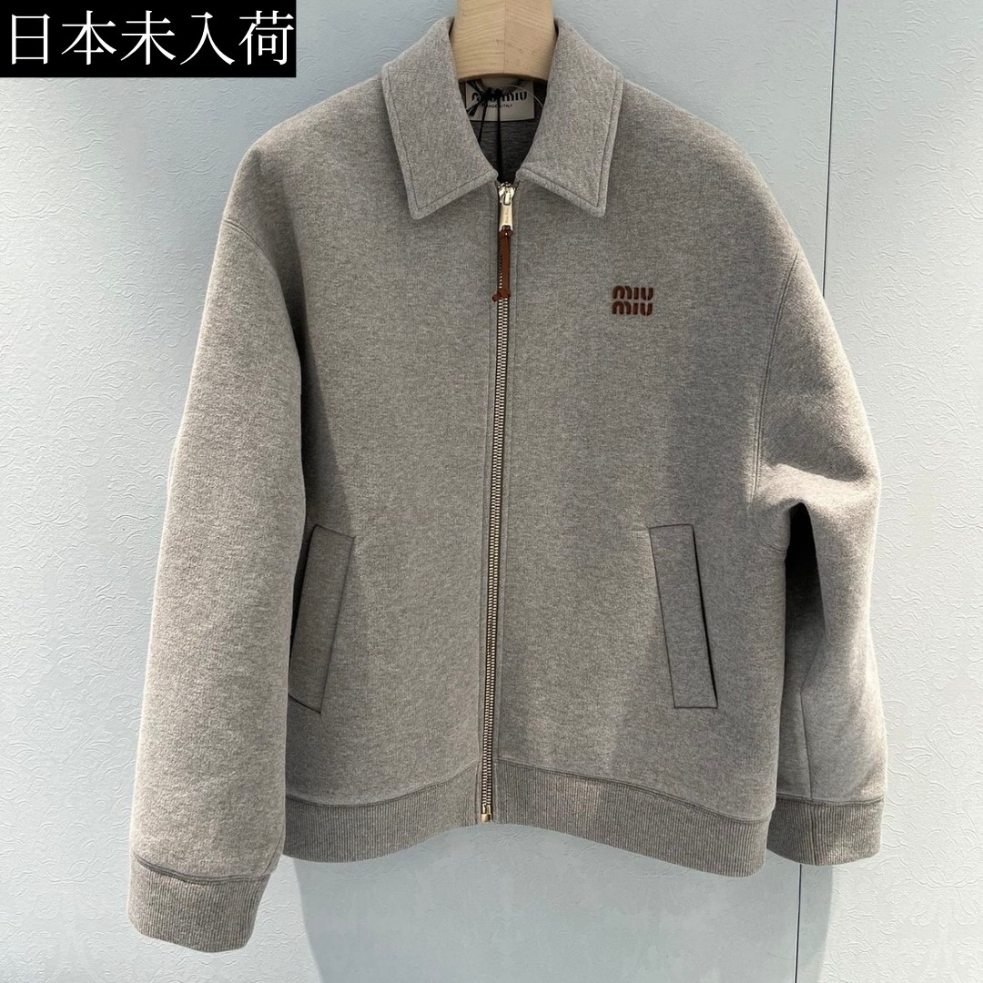 日本未入荷◇ロゴ刺繍入り ジャージーブルゾンジャケット